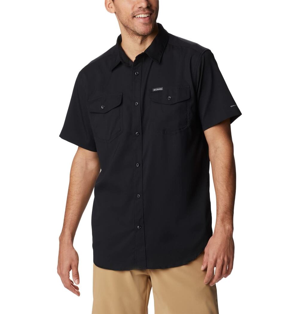 Columbia Men's Big & Tall Utilizer II Solid Short Sleeve Shirt, ICY Morn, 3X B&T